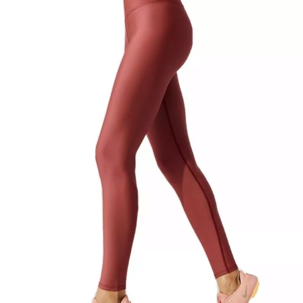 Carbon 38 Full length high rise leggings in Marsala BNWT sz S